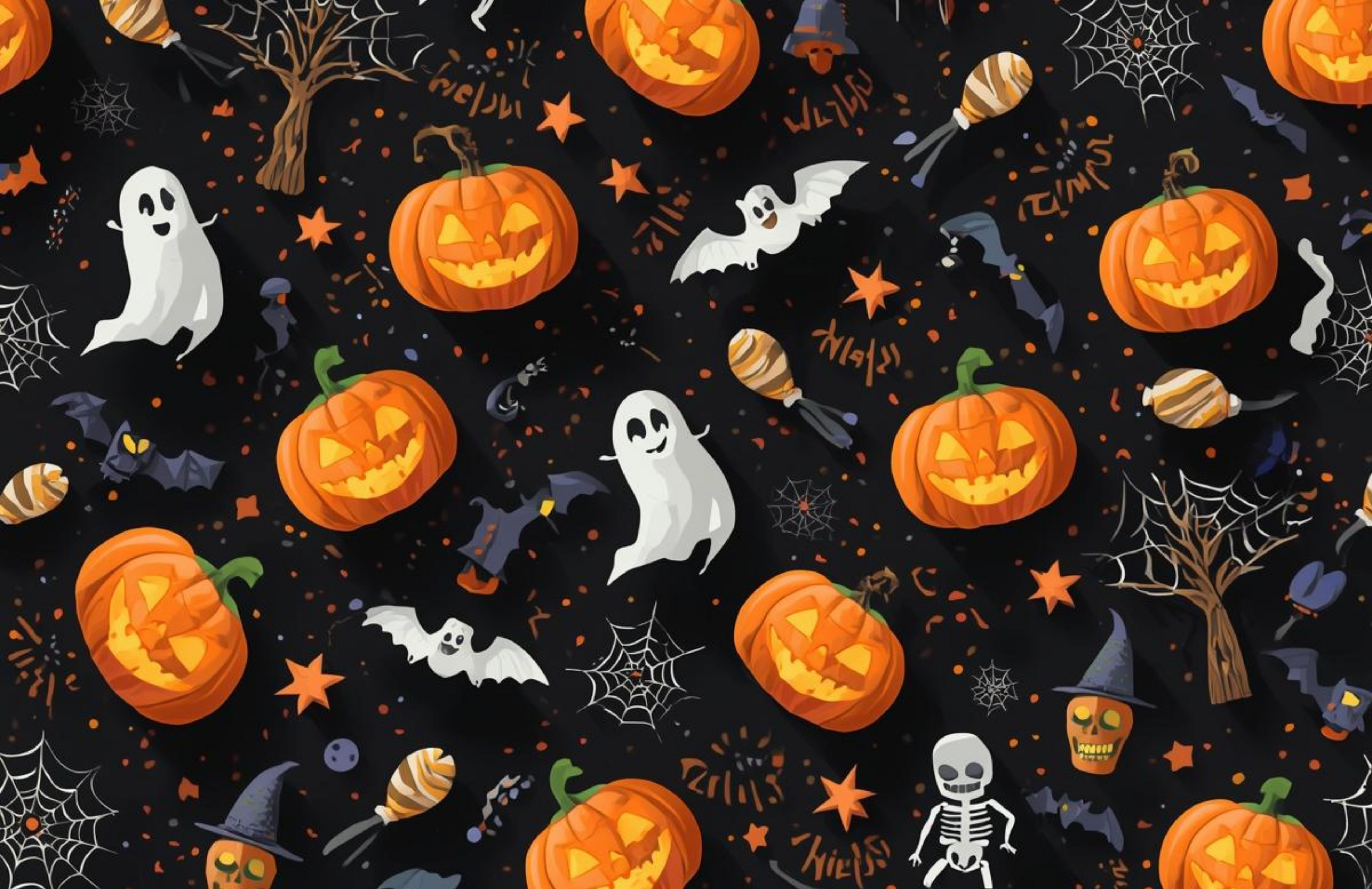 Spooky Halloween Clipart & Wall Art Pack | Haunted Houses, Ghosts & Pumpkins 👻🏚️ (36 Designs)