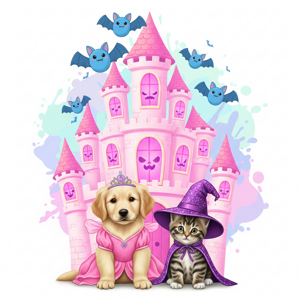 Witches, Wizards & Haunted Cats Clipart Pack | Magical Halloween Art 🧙‍♀️🐱 (9 Designs)