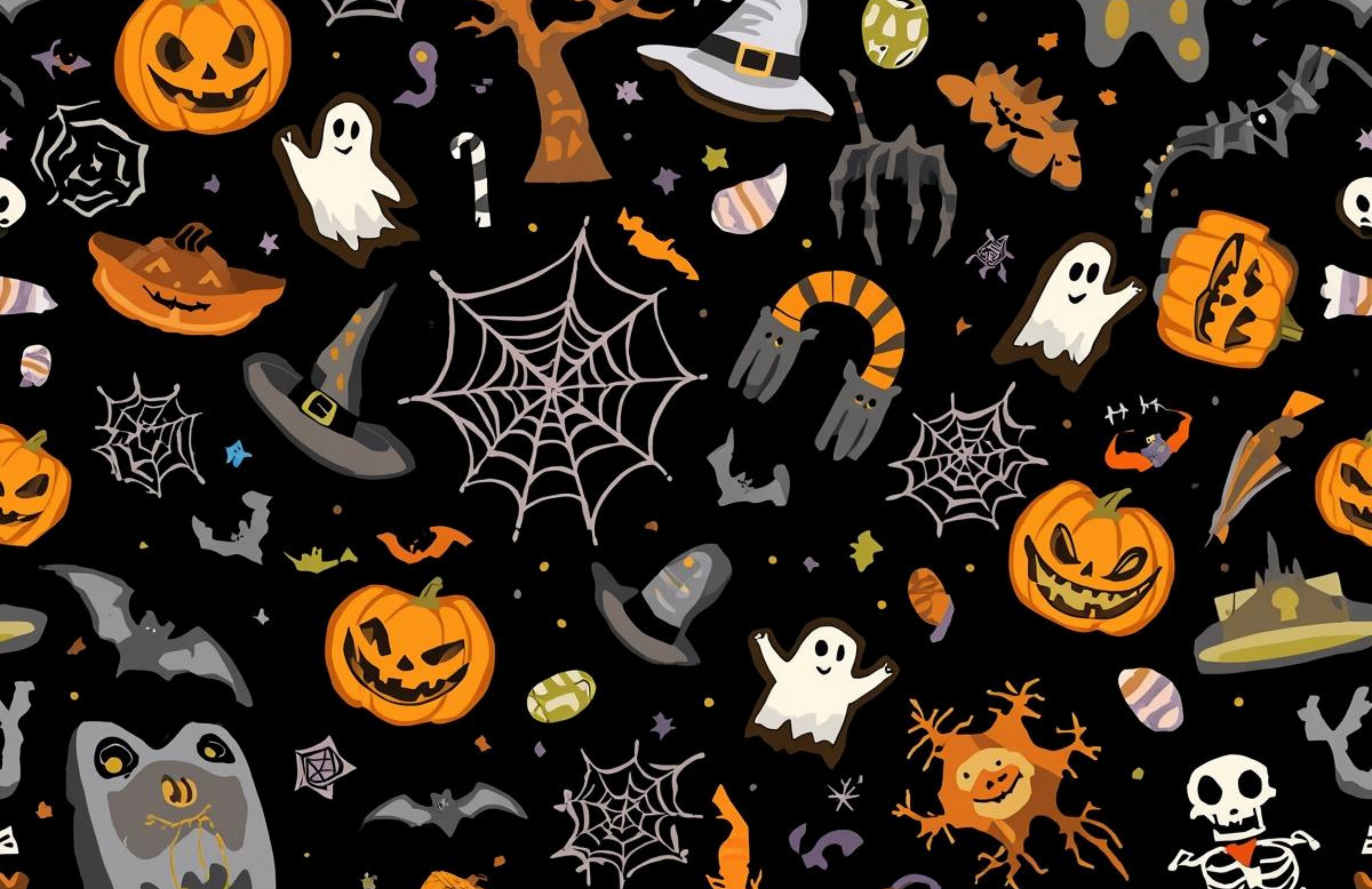 Spooky Halloween Clipart & Wall Art Pack | Haunted Houses, Ghosts & Pumpkins 👻🏚️ (36 Designs)