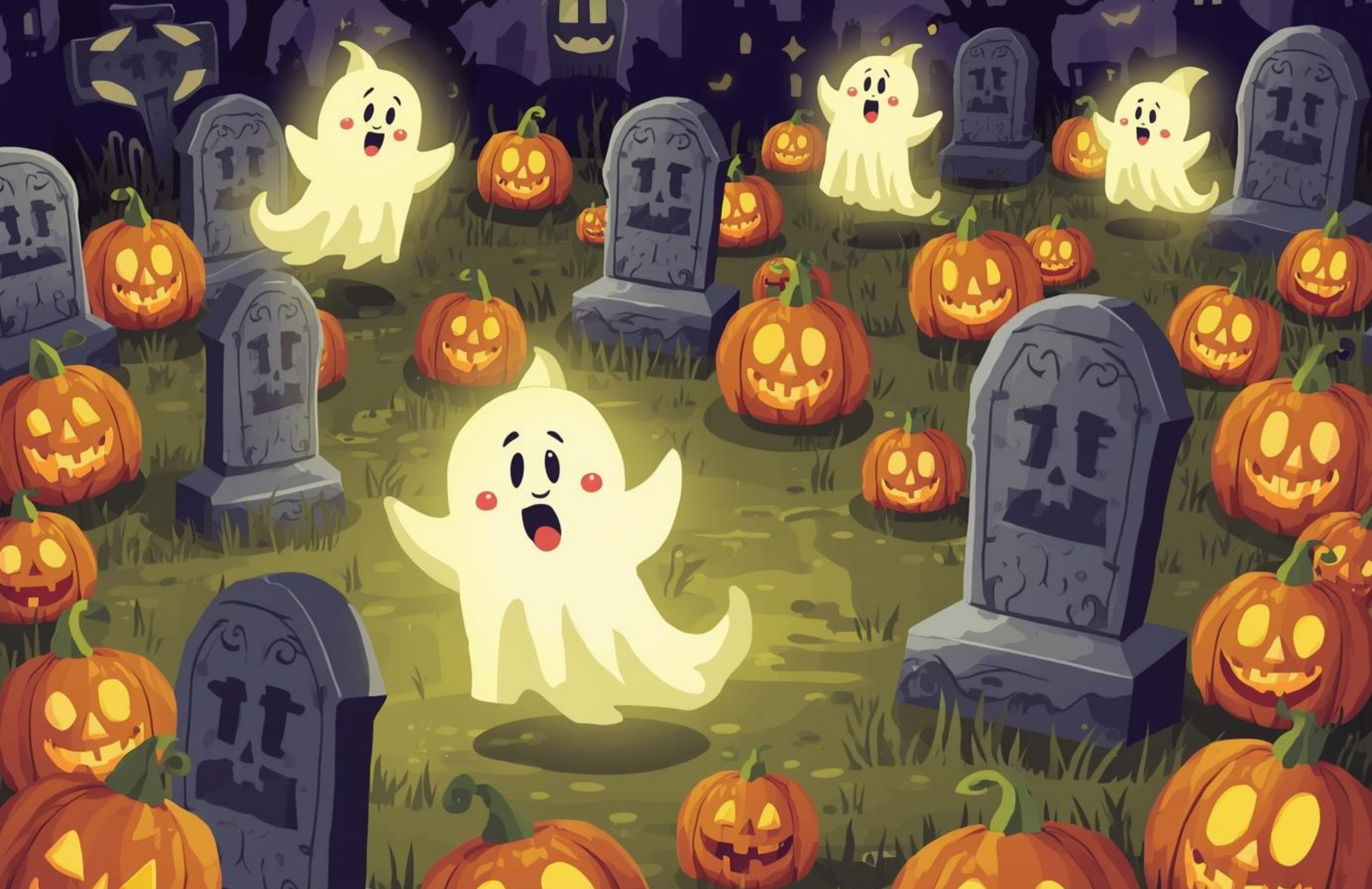 Spooky Halloween Clipart & Wall Art Pack | Haunted Houses, Ghosts & Pumpkins 👻🏚️ (36 Designs)