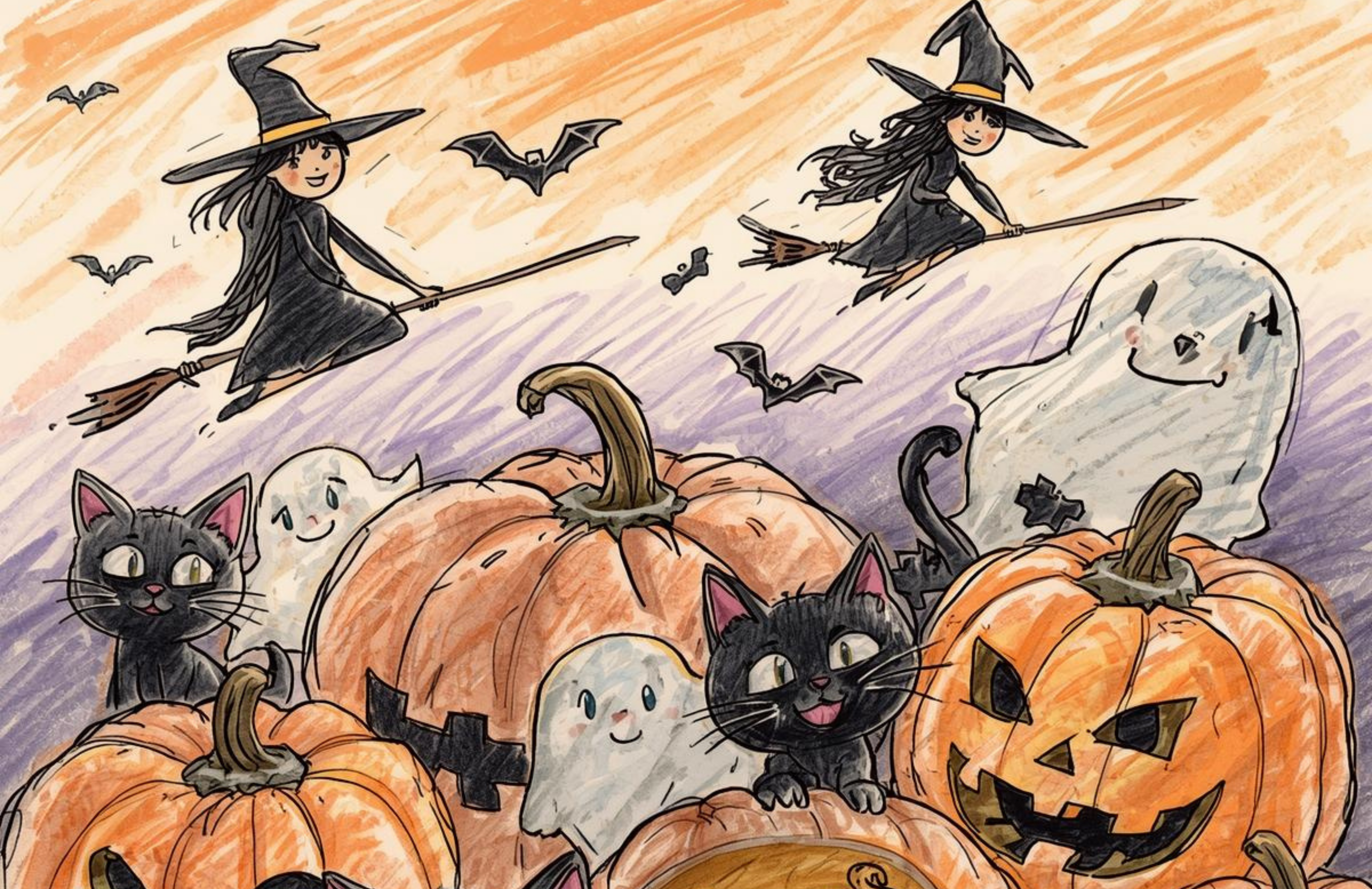 Spooky Halloween Clipart & Wall Art Pack | Haunted Houses, Ghosts & Pumpkins 👻🏚️ (36 Designs)