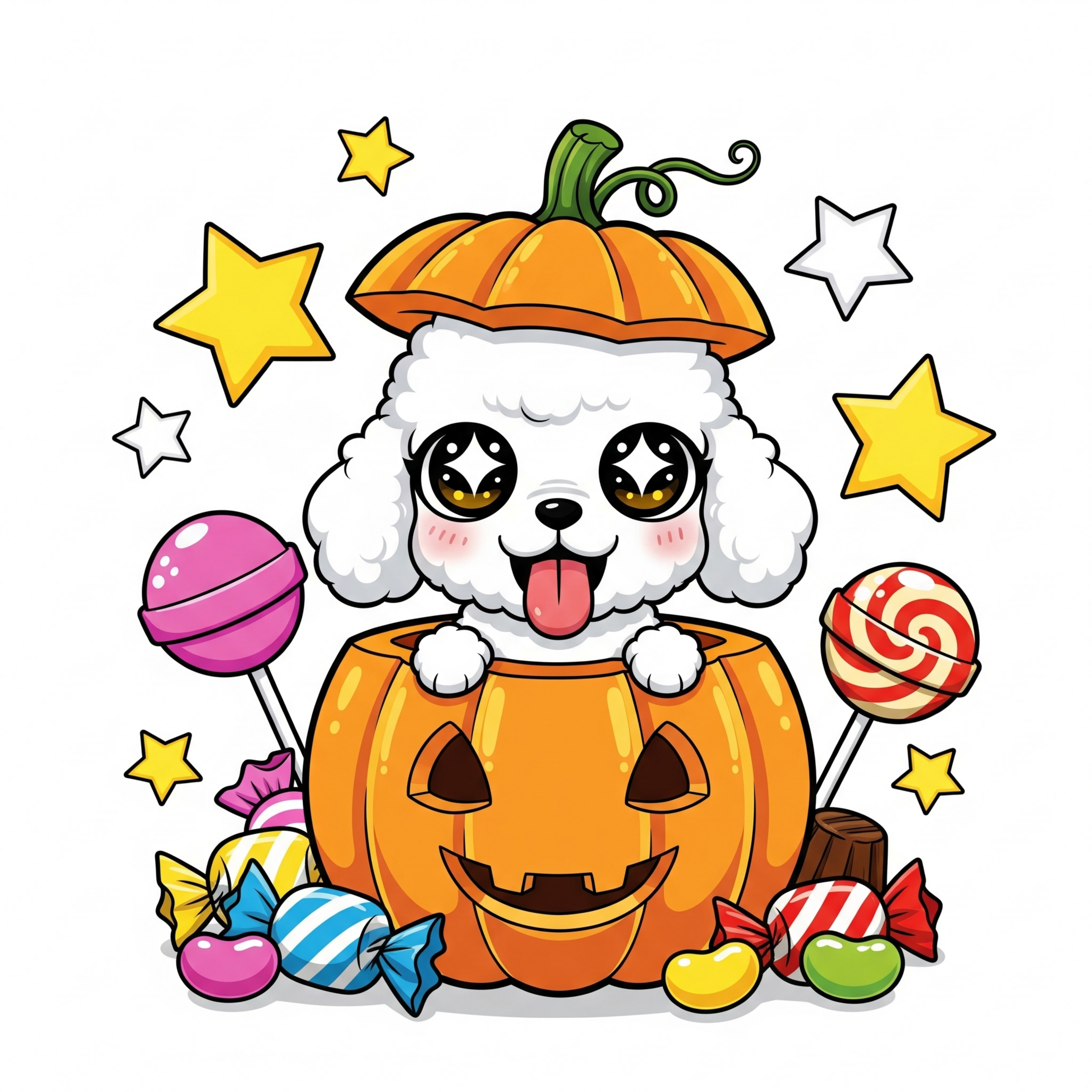Trick-or-Treat Pet Party Clipart Pack | Cute Dogs & Cats in Costumes 🐶🐱🍭 (9 Designs)