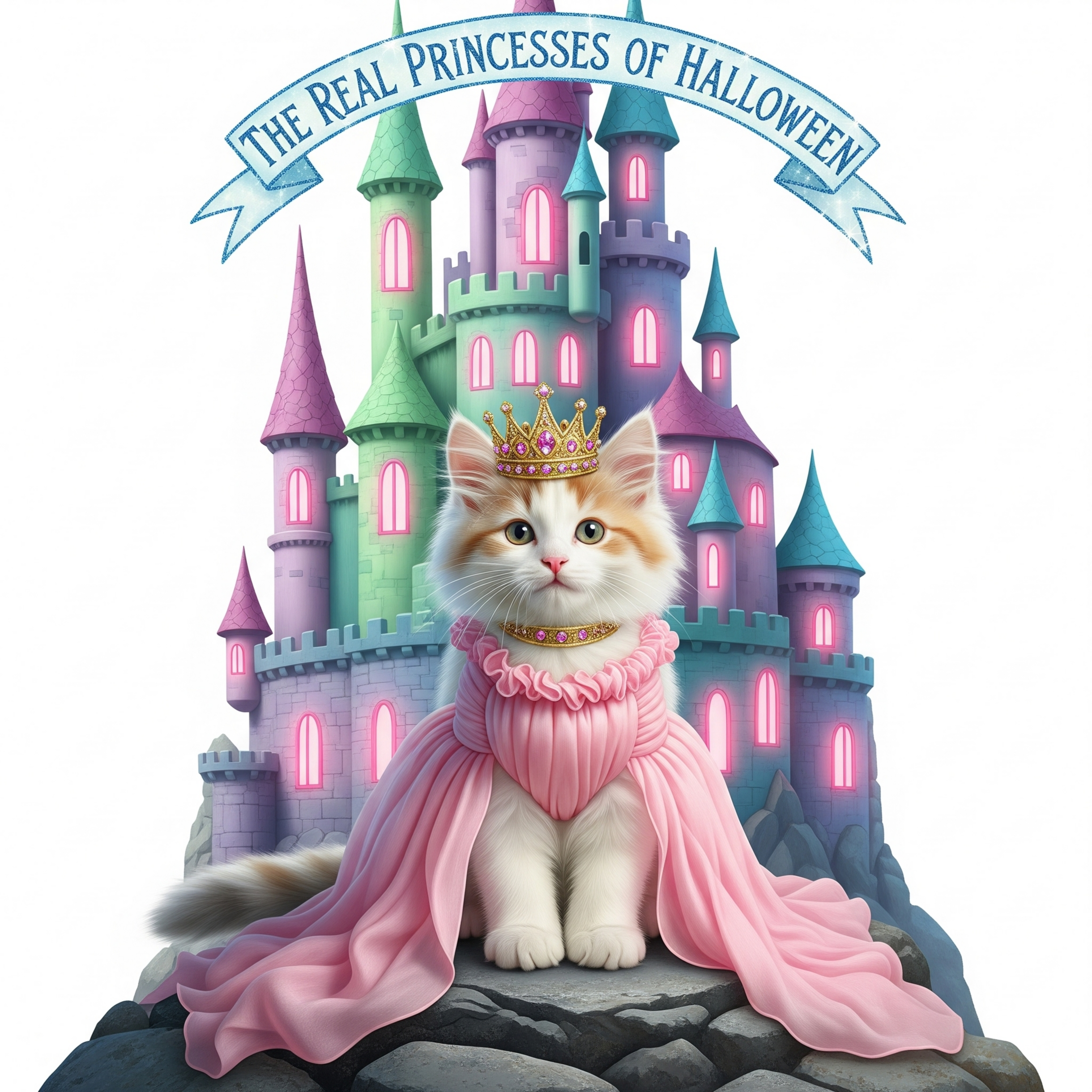 The Real Pets of Halloween – Girls Edition | Cute Pet Clipart Pack 🎀🐶🐱 (9 Designs)