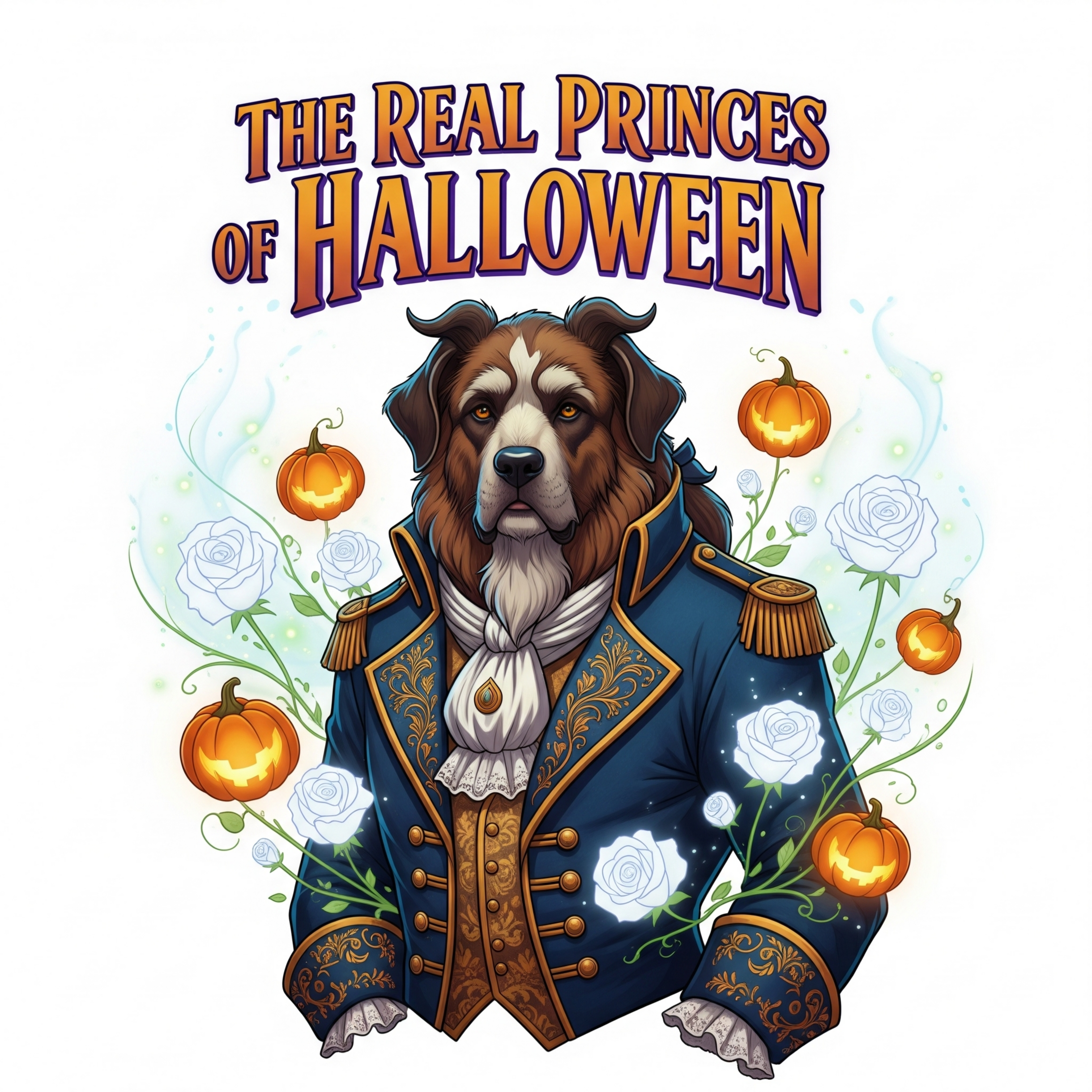 Royal Pets of Halloween Clipart & Wall Art Pack | Cute Pet Kings & Queens 👑🐾 (10 Designs)