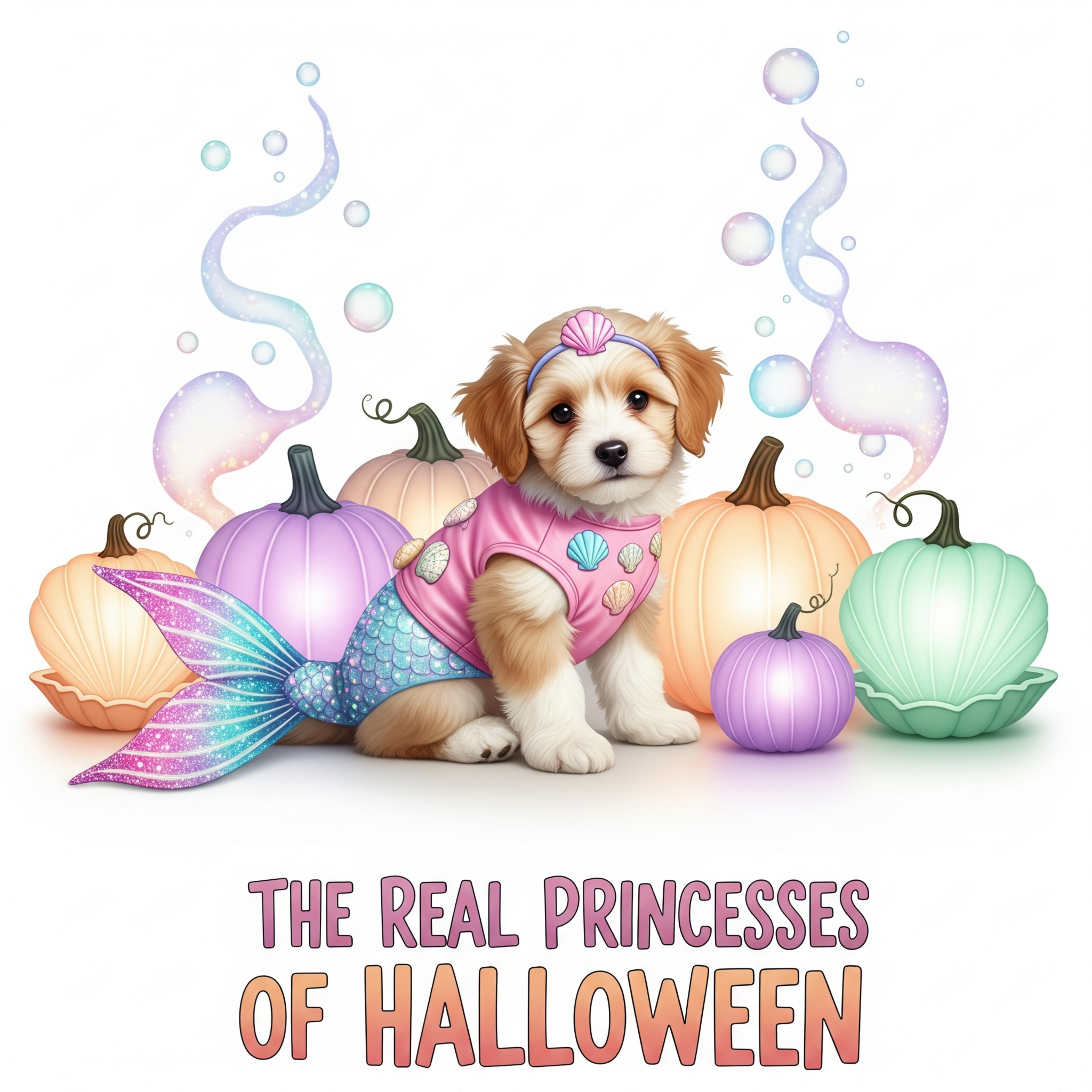The Real Pets of Halloween – Girls Edition | Cute Pet Clipart Pack 🎀🐶🐱 (9 Designs)