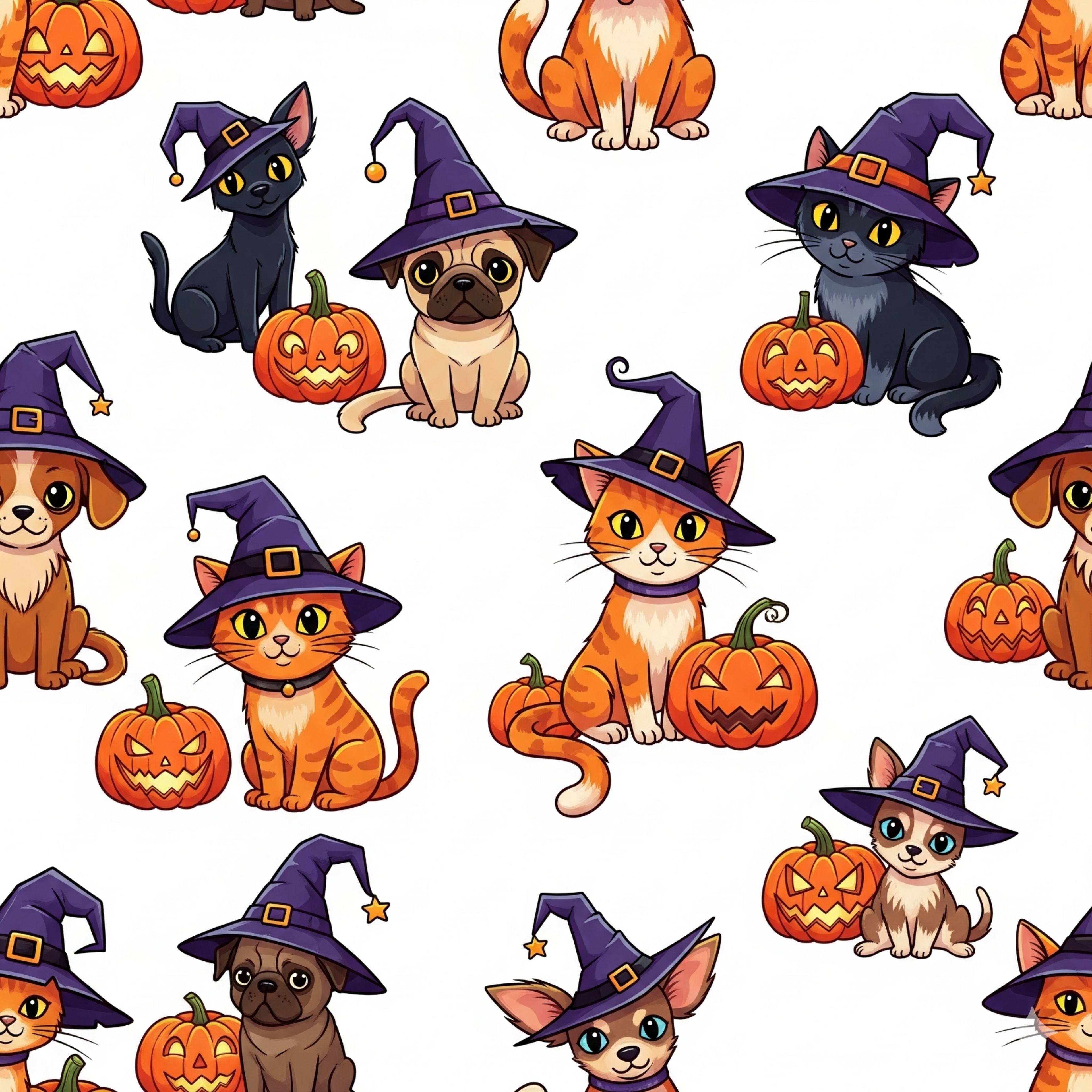 Scary & Funny Pet Monsters Clipart Pack | Cute & Spooky Pets 👹🐾 (9 Designs)