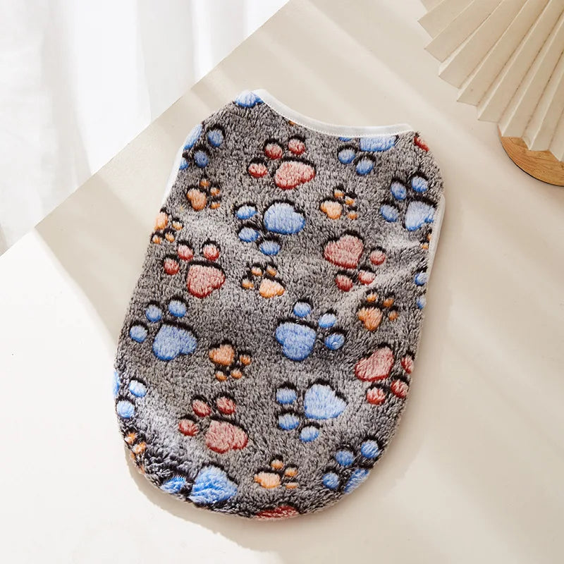 Flannel Paw Print Dog Vest – Cozy Dog Apparel