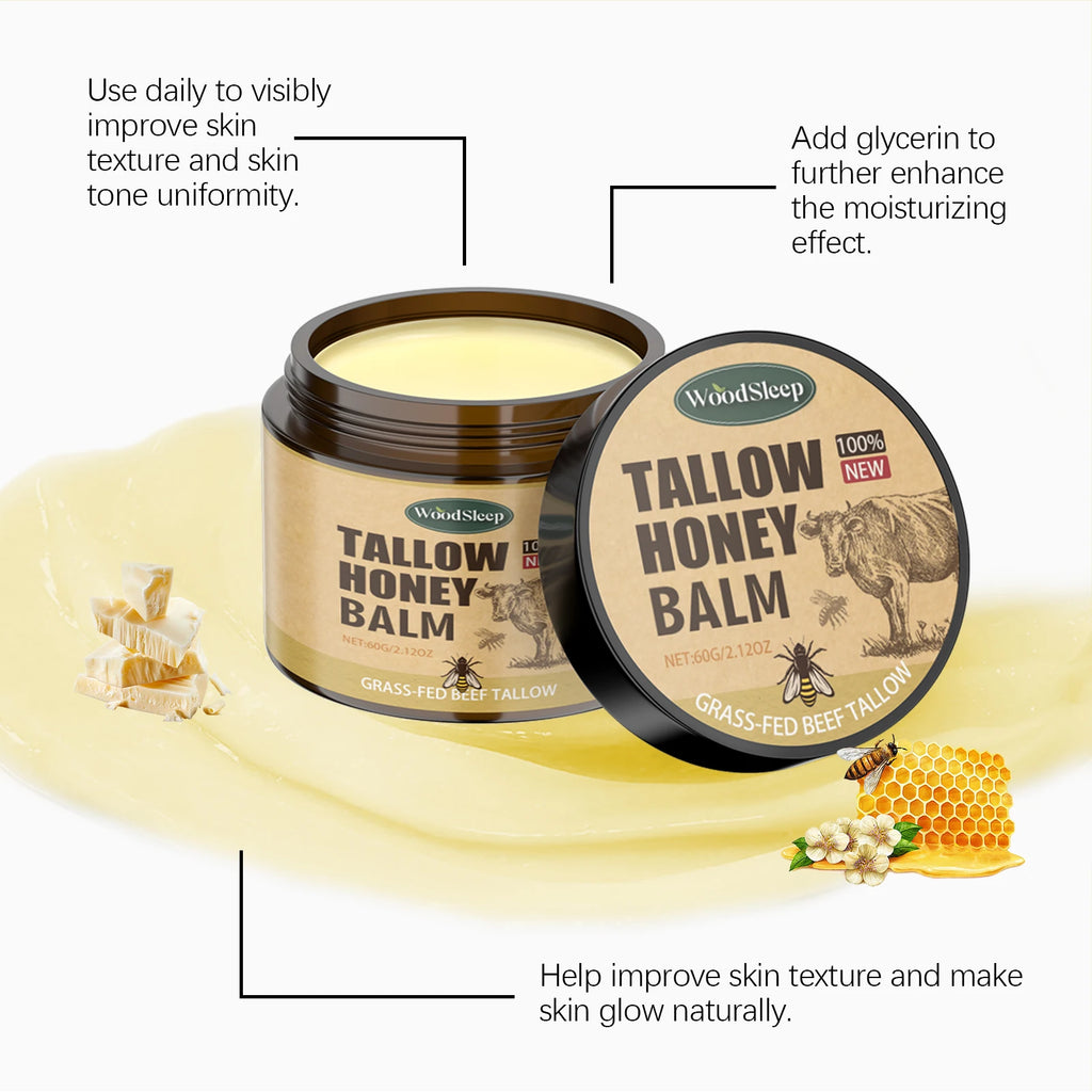 Organic Honey Tallow Skincare For Dry Sensitive Skin