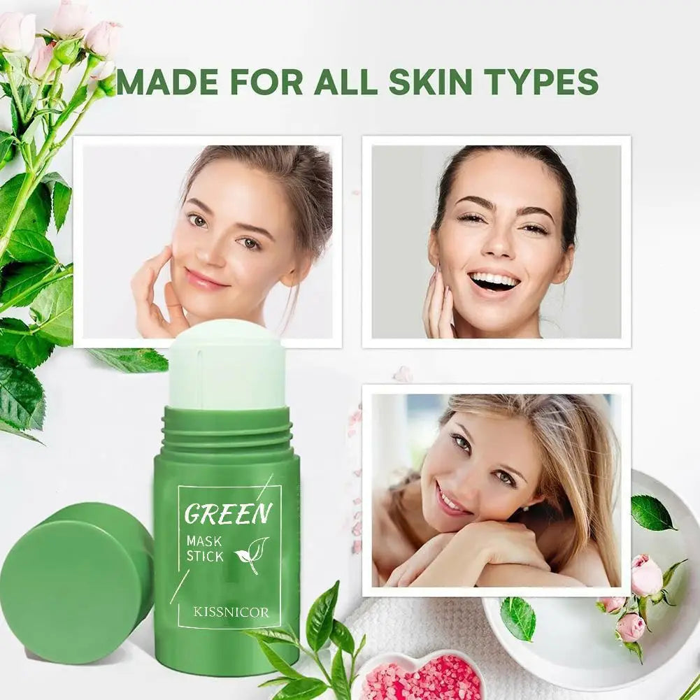 Green Tea Cleansing Clay Mask Stick For Deep Pore Detox