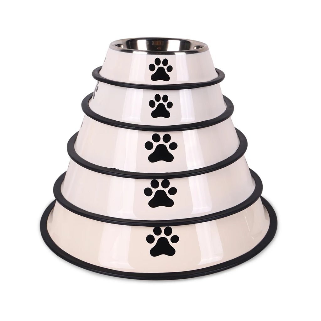 Stainless Steel Dog & Cat Bowls – Non Slip, Rust-Resistant Pet Feeding Bowl