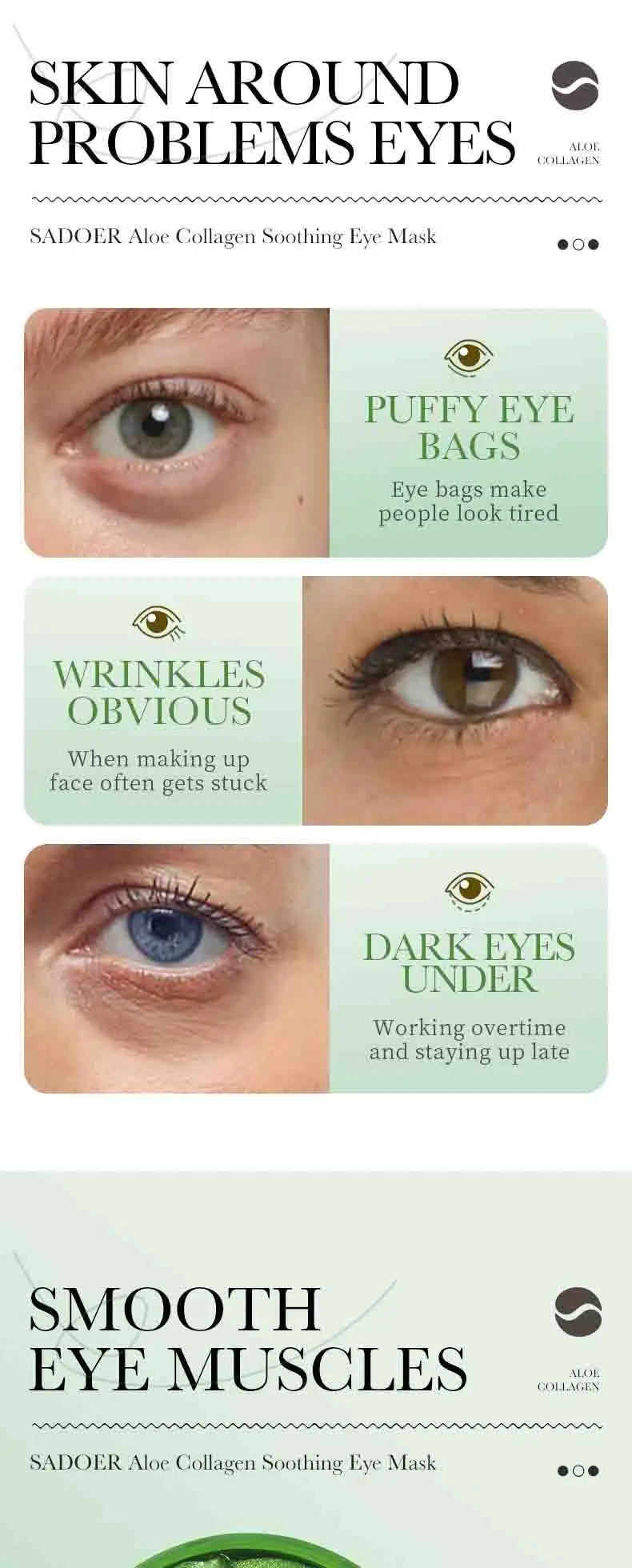 Natural Aloe Vera Extract Eye Care For Sensitive Skin