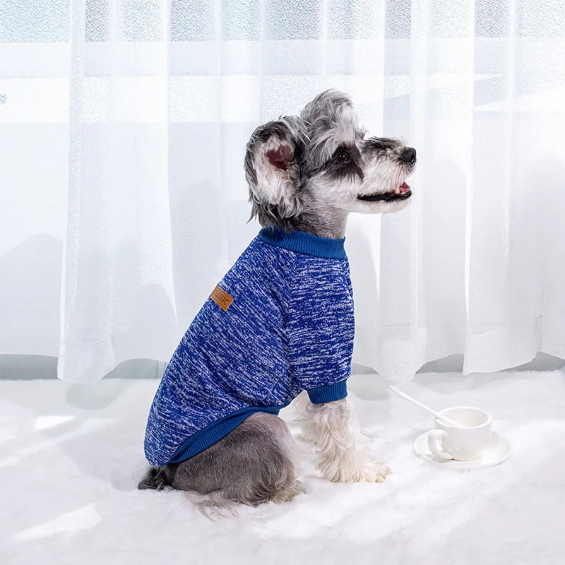 Thick Winter Dog Sweater – Pullover Jacket for Small Dogs