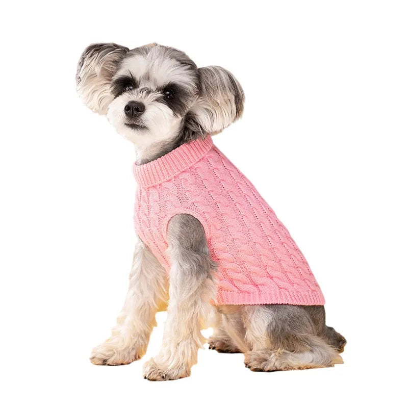 Thick Winter Dog Sweater – Cozy Pullover for Small Dogs