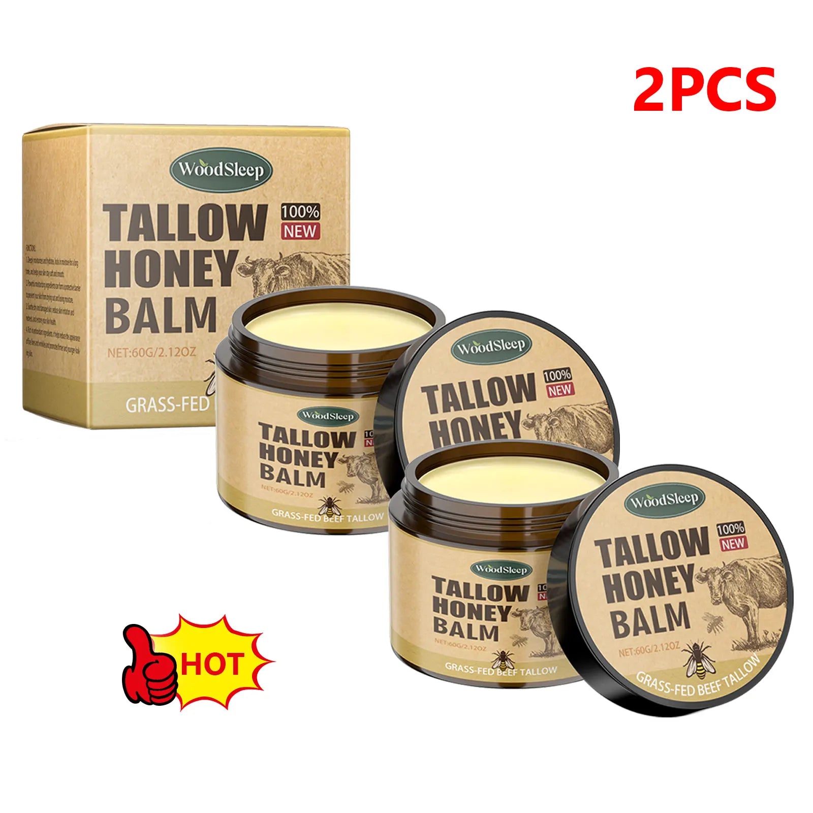 Organic Honey Tallow Skincare For Dry Sensitive Skin