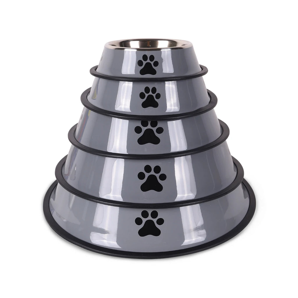 Stainless Steel Dog & Cat Bowls – Non Slip, Rust-Resistant Pet Feeding Bowl