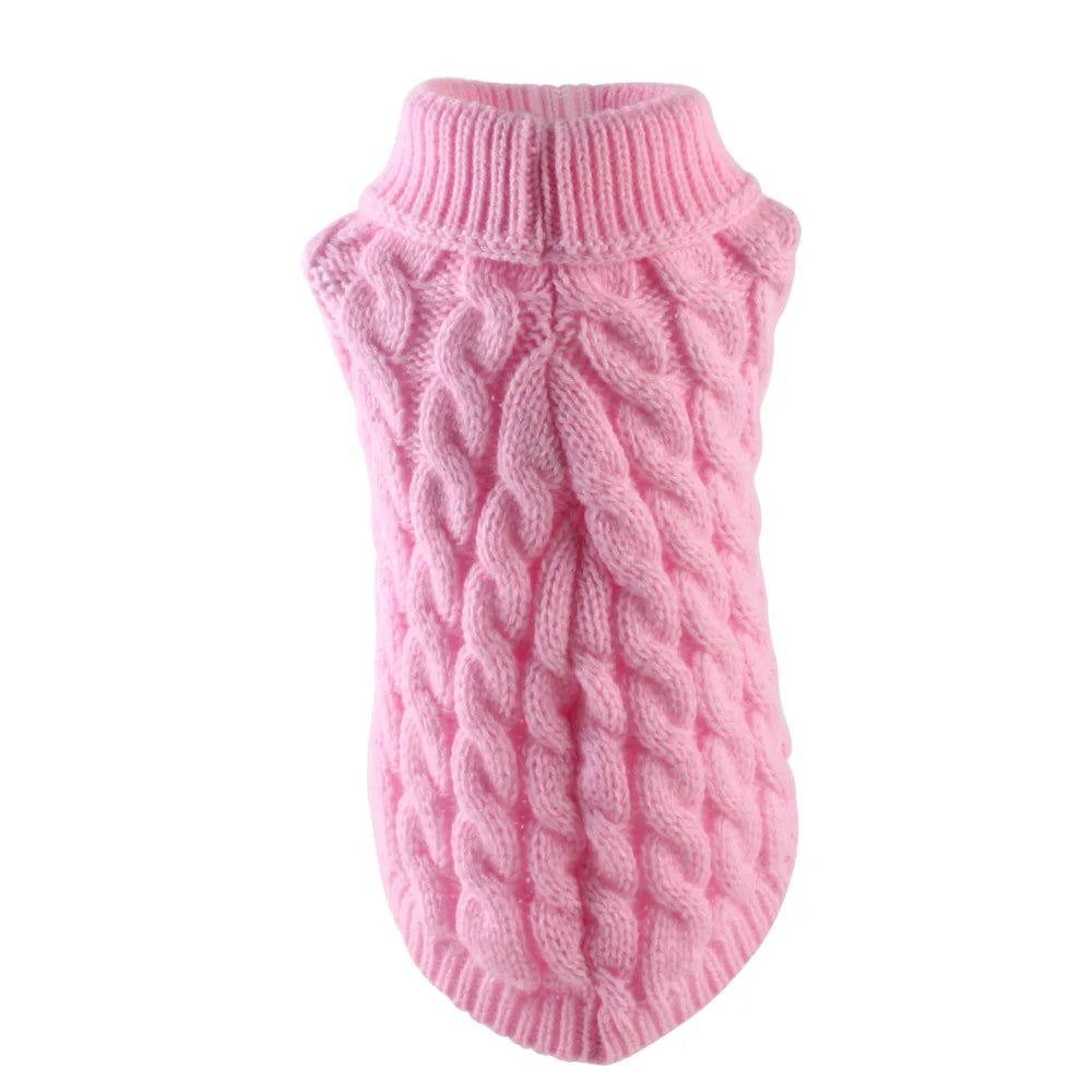 Thick Winter Dog Sweater – Cozy Pullover for Small Dogs