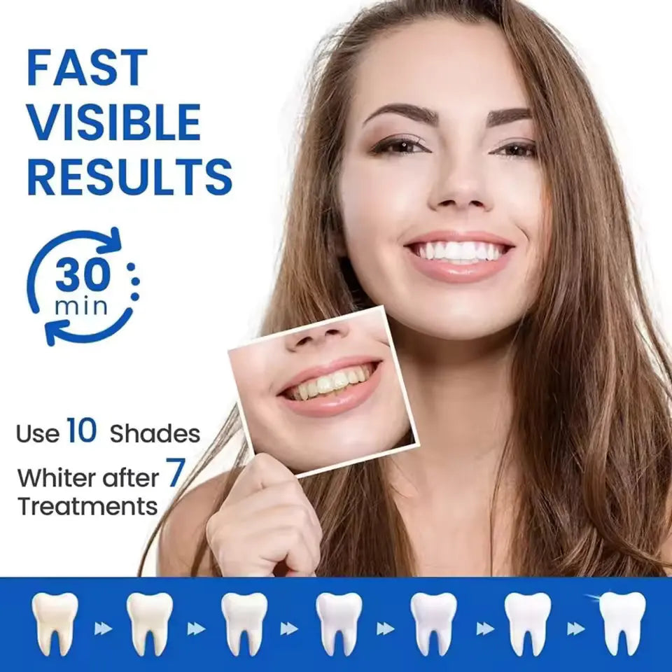5D White Teeth Whitening Strips For Fast Visible Results