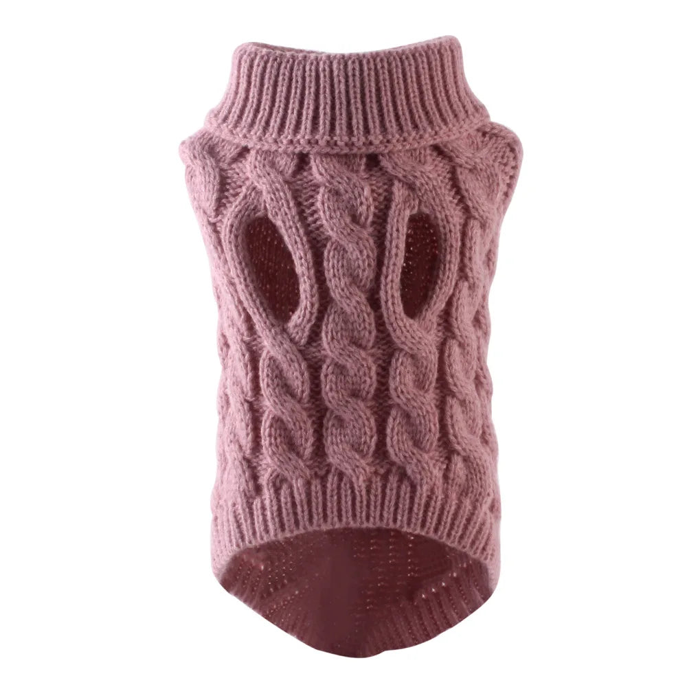 Thick Winter Dog Sweater – Cozy Pullover for Small Dogs