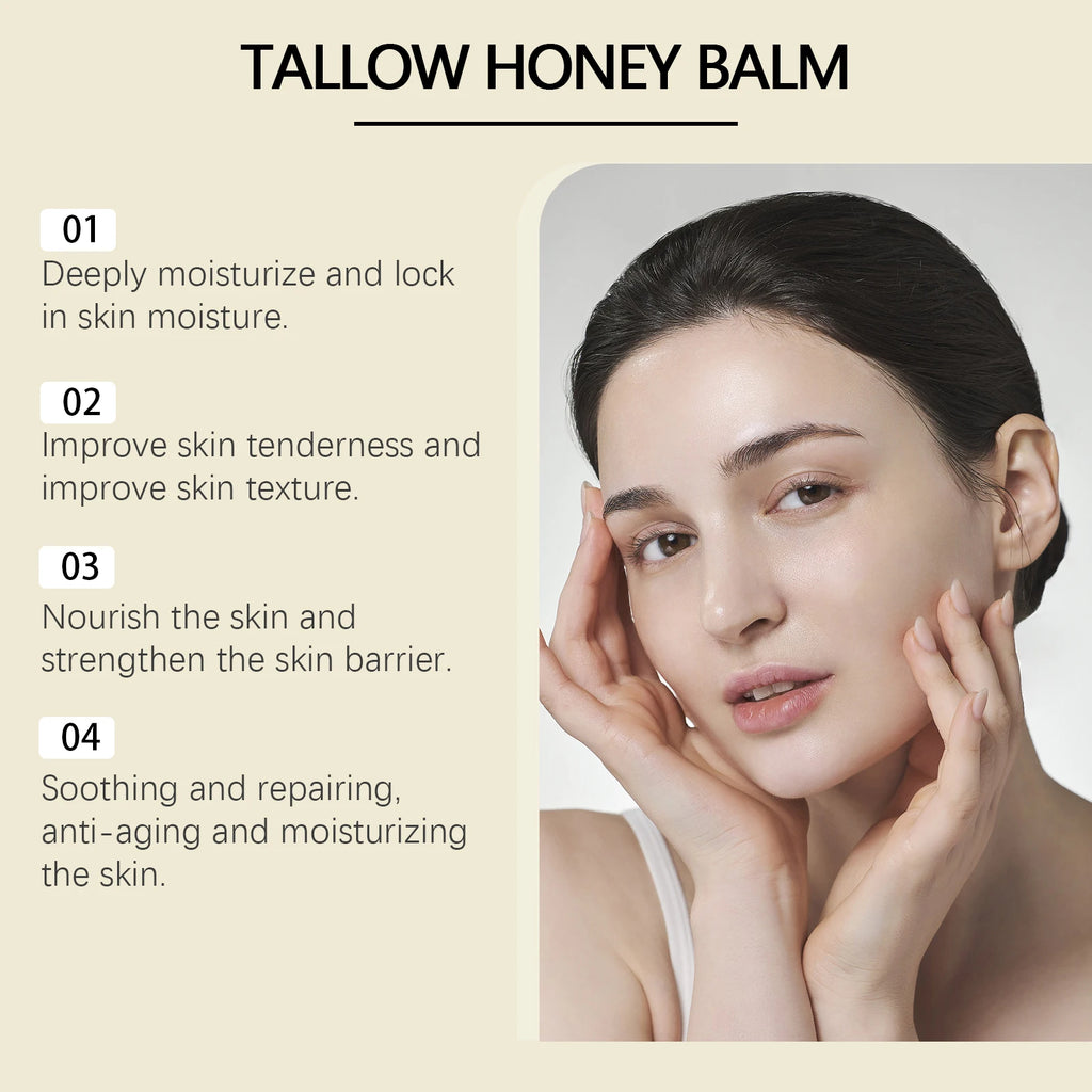 Organic Honey Tallow Skincare For Dry Sensitive Skin