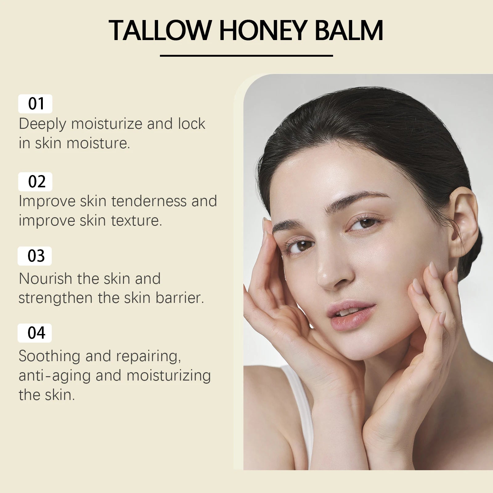 Organic Honey Tallow Skincare For Dry Sensitive Skin