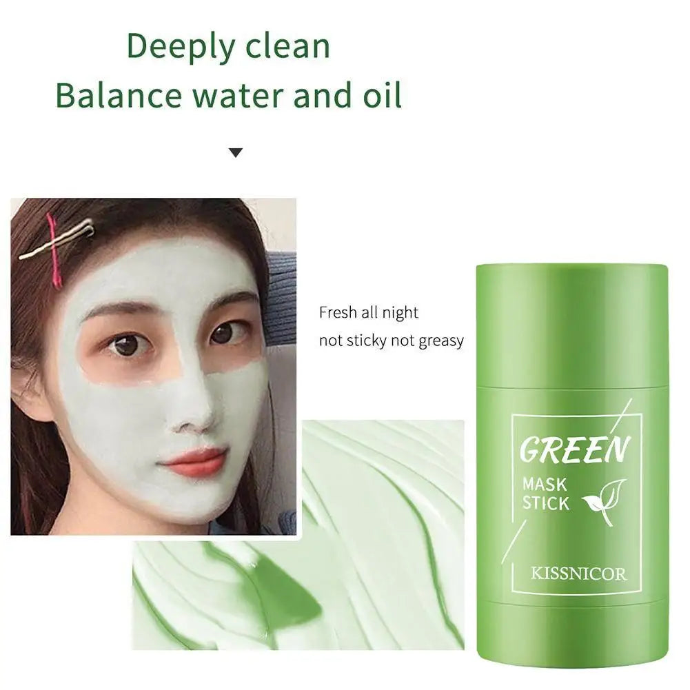 Green Tea Cleansing Clay Mask Stick For Deep Pore Detox