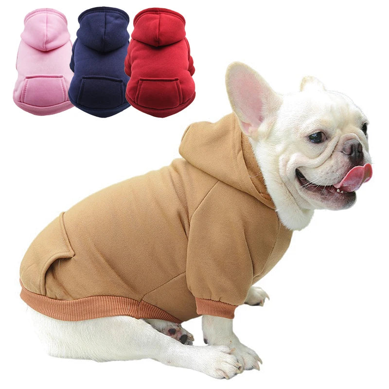 Warm Small Dog Hoodie – Cozy Winter Pullover for Puppies