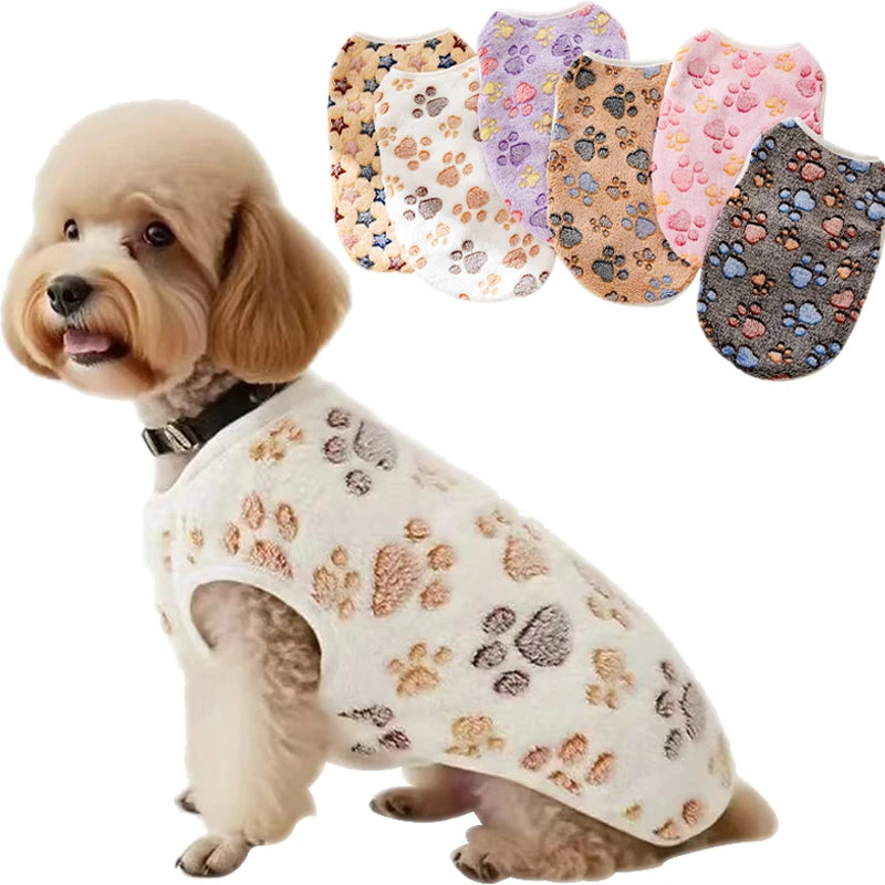 Flannel Paw Print Dog Vest – Cozy Dog Apparel