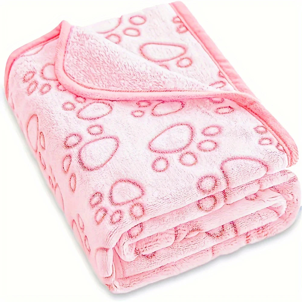 Ultra Soft Fleece Dog Blanket – Washable Pet Throw(1pcs)