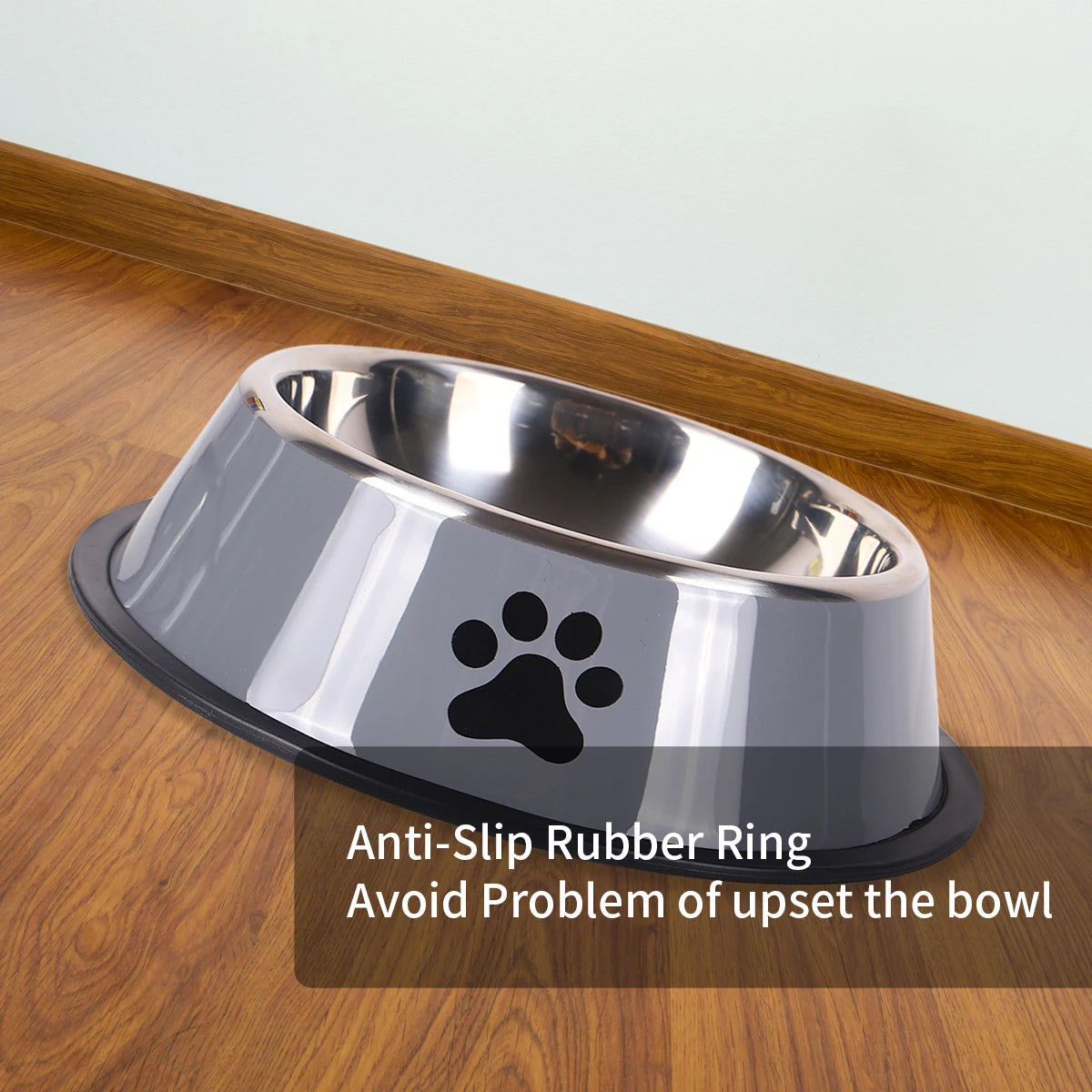 Stainless Steel Dog & Cat Bowls – Non Slip, Rust-Resistant Pet Feeding Bowl