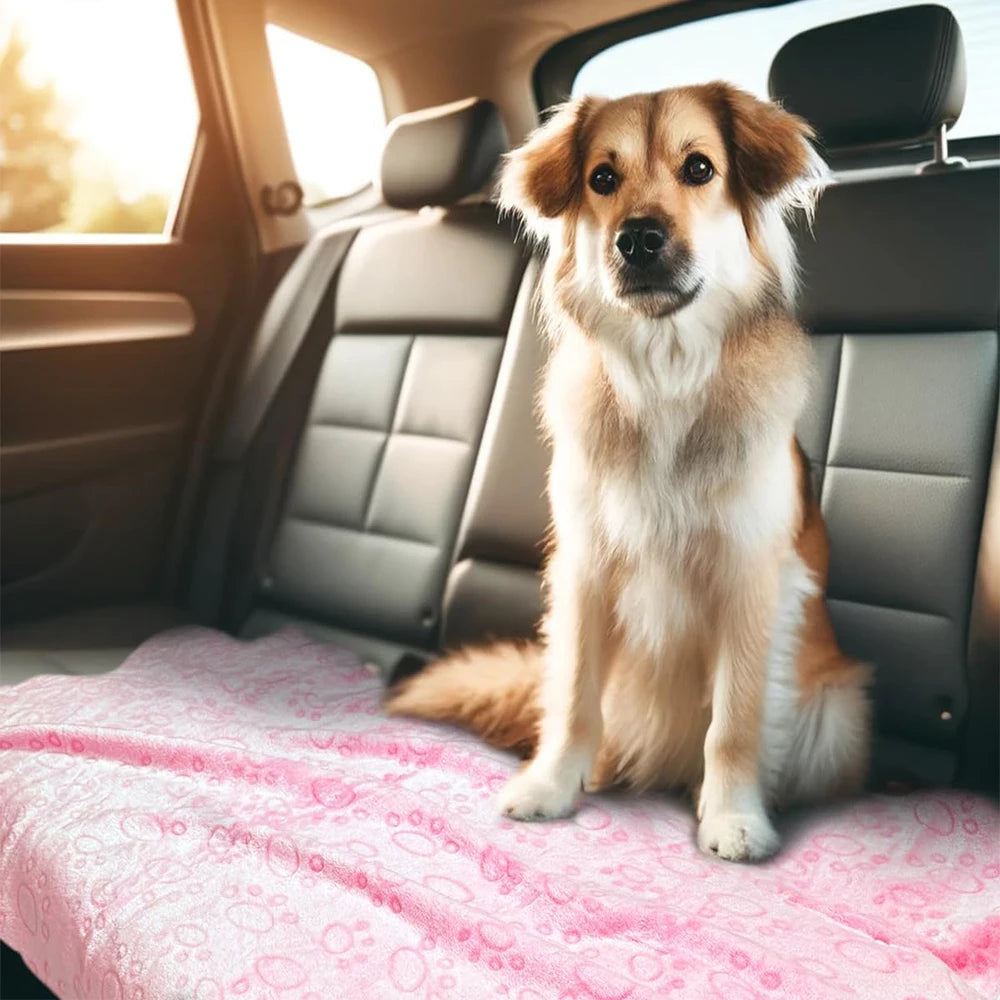 Ultra Soft Fleece Dog Blanket – Washable Pet Throw(1pcs)