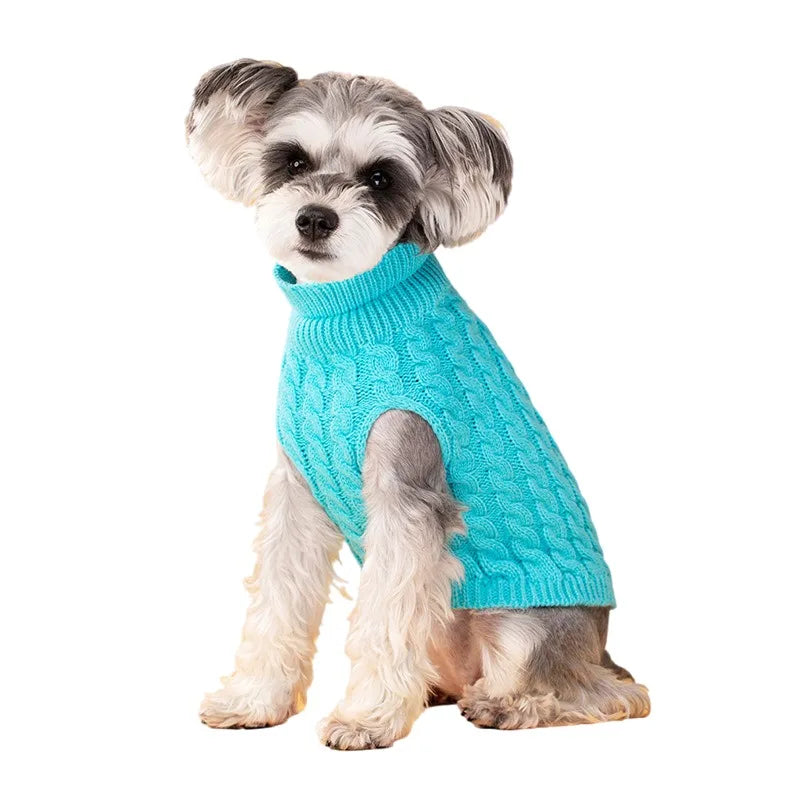 Thick Winter Dog Sweater – Cozy Pullover for Small Dogs