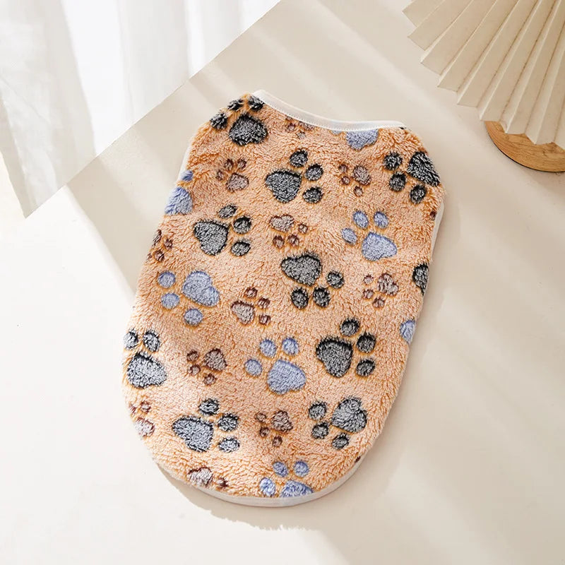 Flannel Paw Print Dog Vest – Cozy Dog Apparel