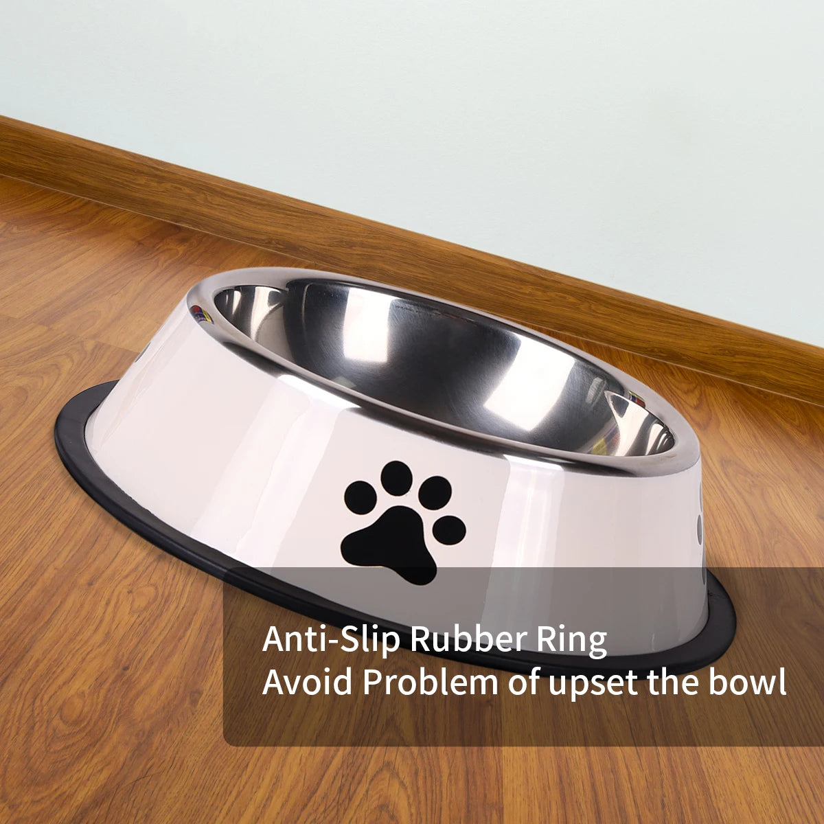 Stainless Steel Dog & Cat Bowls – Non Slip, Rust-Resistant Pet Feeding Bowl