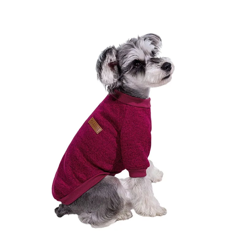 Thick Winter Dog Sweater – Pullover Jacket for Small Dogs
