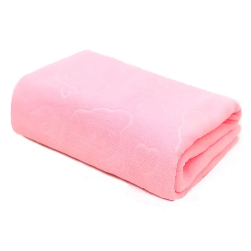Microfiber Pet Bath Towel – Quick Dry Soft Absorbent Dog Drying Towel with Durable Edging