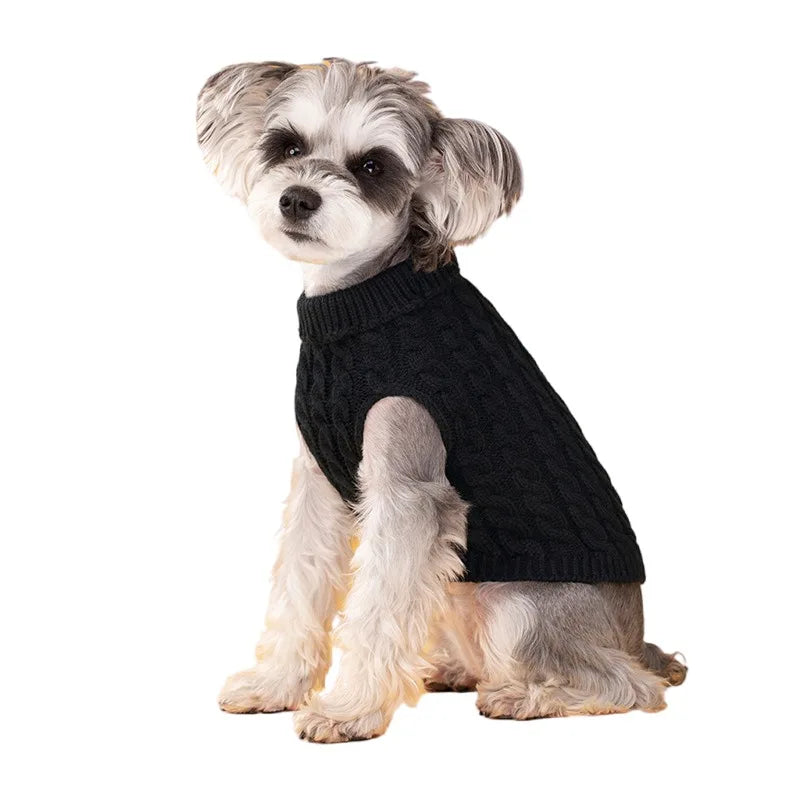 Thick Winter Dog Sweater – Cozy Pullover for Small Dogs