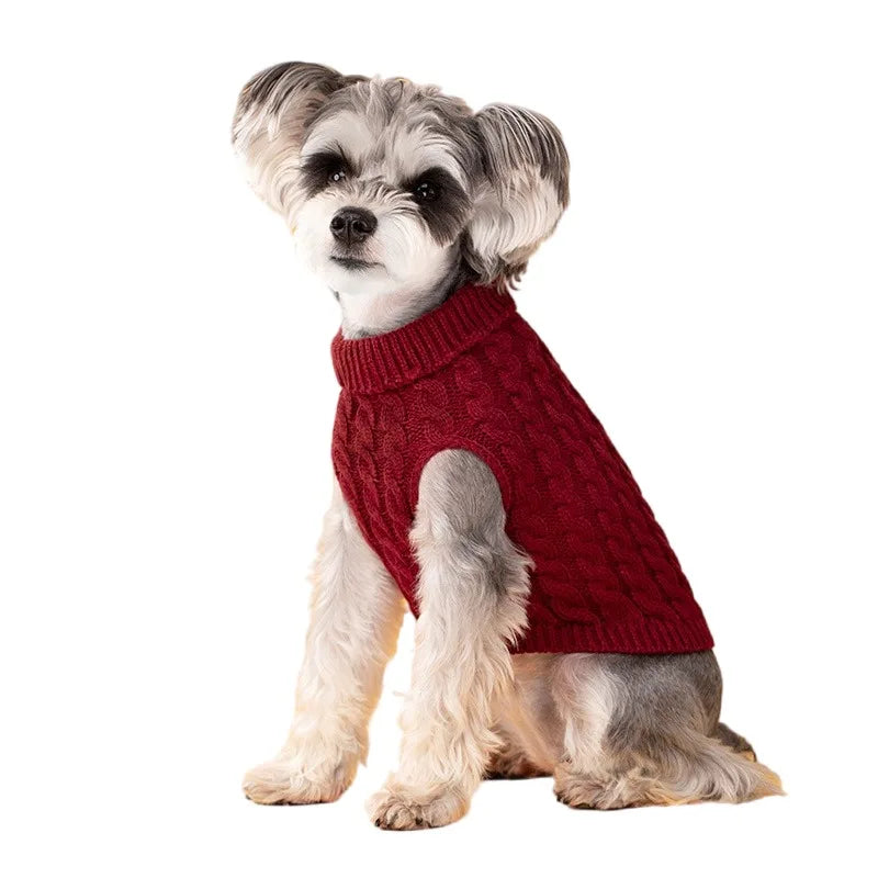 Thick Winter Dog Sweater – Cozy Pullover for Small Dogs