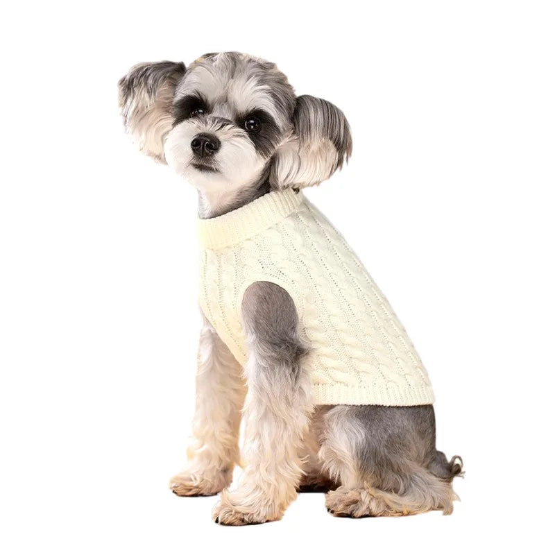 Thick Winter Dog Sweater – Cozy Pullover for Small Dogs