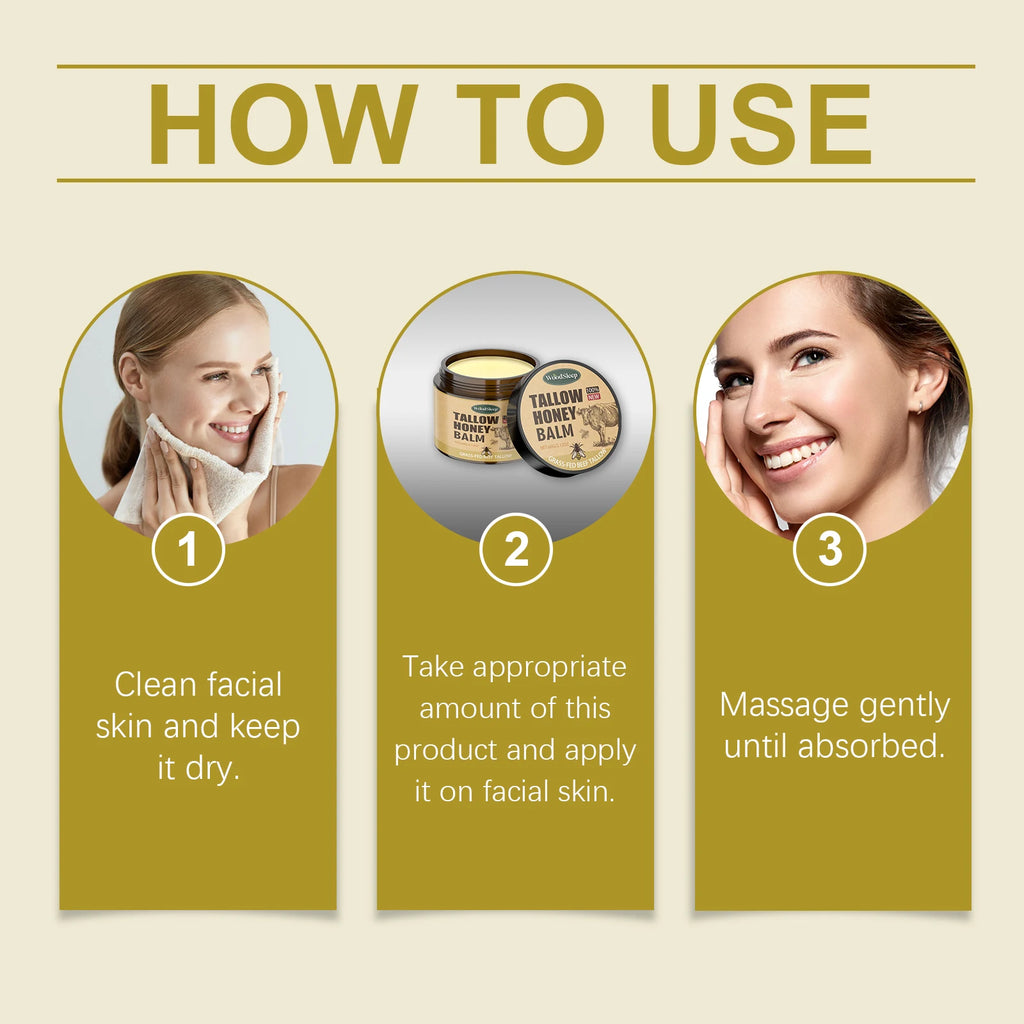 Organic Honey Tallow Skincare For Dry Sensitive Skin