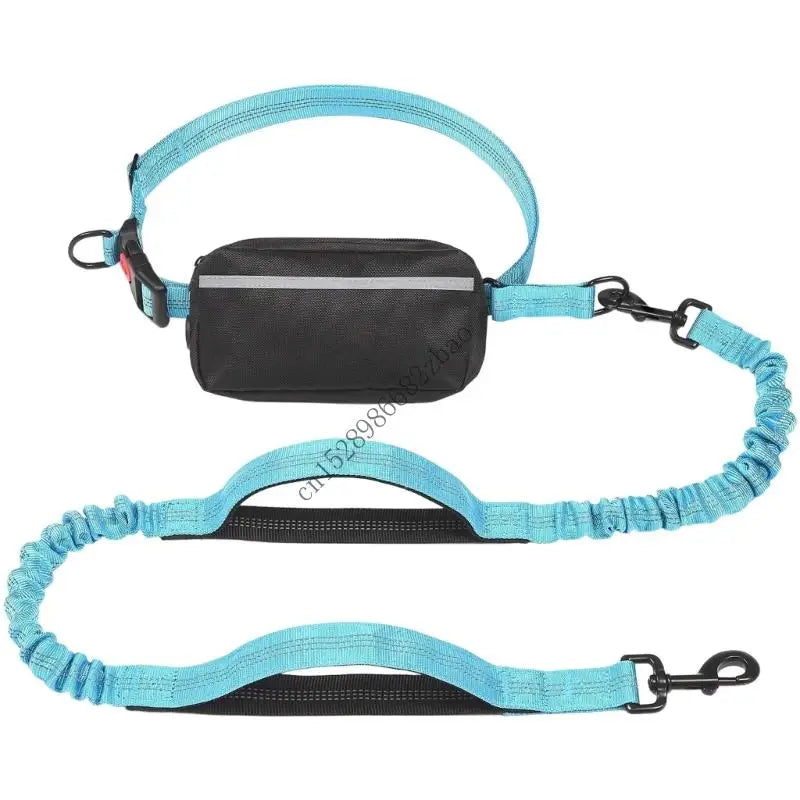 Hands Free Dog Leash with Waist Pocket – Reflective Shock Absorbing Pet Leash