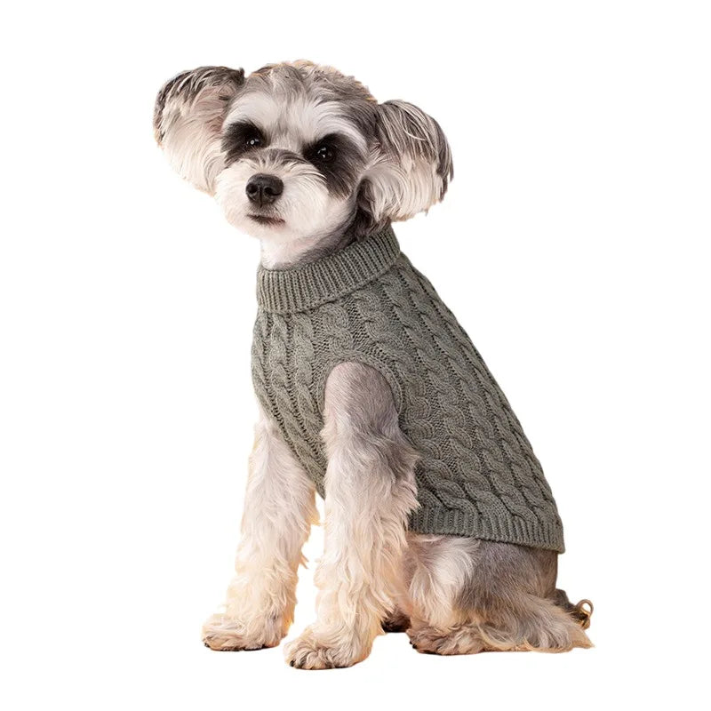 Thick Winter Dog Sweater – Cozy Pullover for Small Dogs