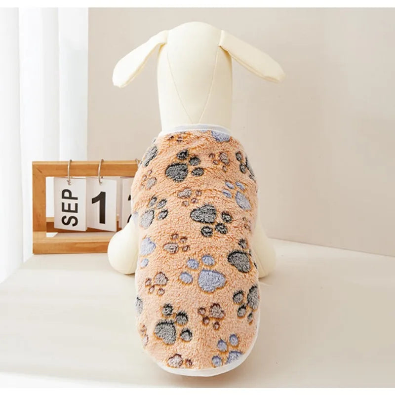 Flannel Paw Print Dog Vest – Cozy Dog Apparel