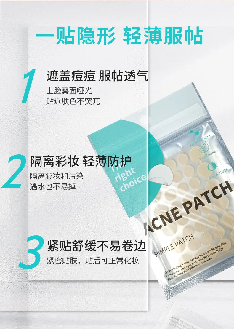 Invisible Hydrocolloid Pimple Patches For Discreet Acne Treatment