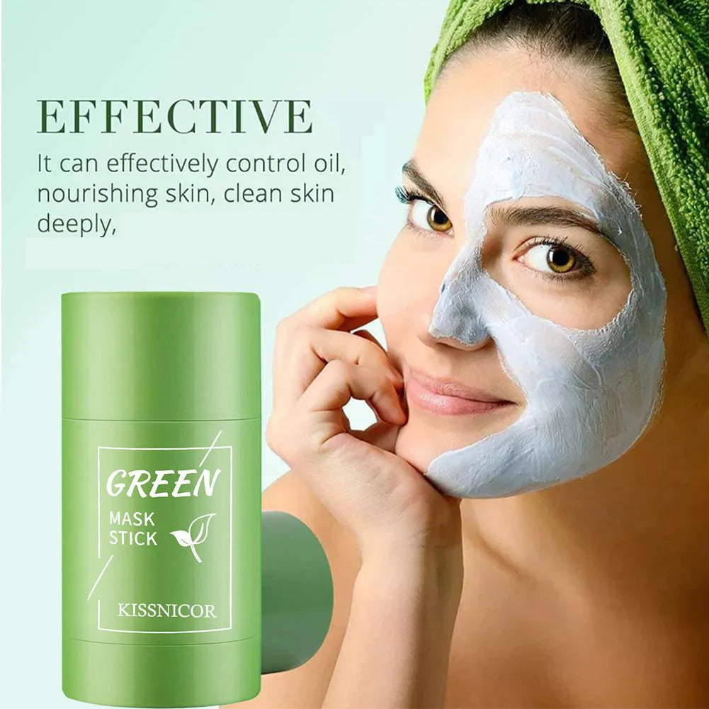 Green Tea Cleansing Clay Mask Stick For Deep Pore Detox