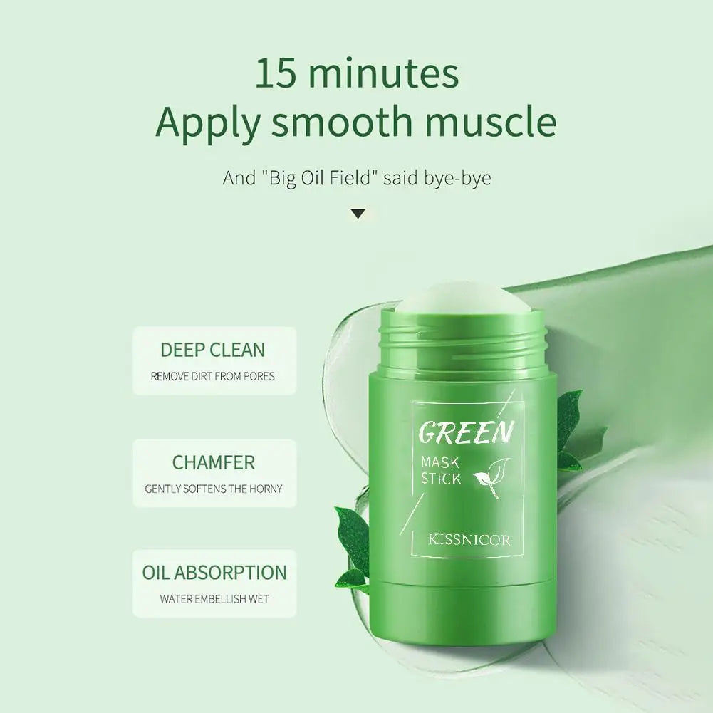 Green Tea Cleansing Clay Mask Stick For Deep Pore Detox
