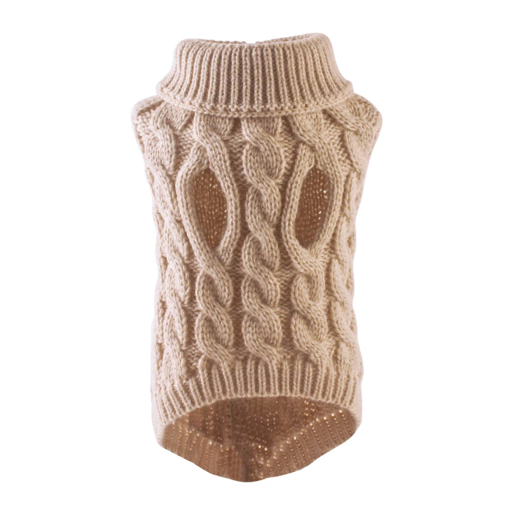 Thick Winter Dog Sweater – Cozy Pullover for Small Dogs