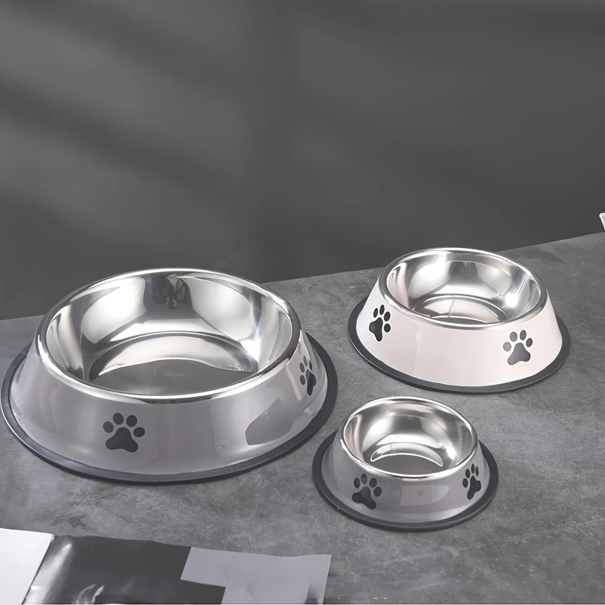Stainless Steel Dog & Cat Bowls – Non Slip, Rust-Resistant Pet Feeding Bowl